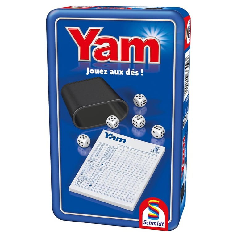 Jeu de Dés Yam Voyage en Boîte Métal Amusement en Famille Neuf