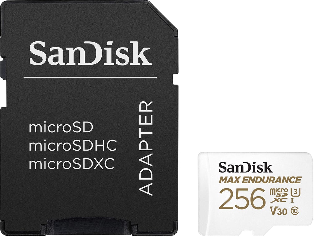 SanDisk MAX ENDURANCE 256 Go MicroSDXC UHS-I Classe 10 - Neuf