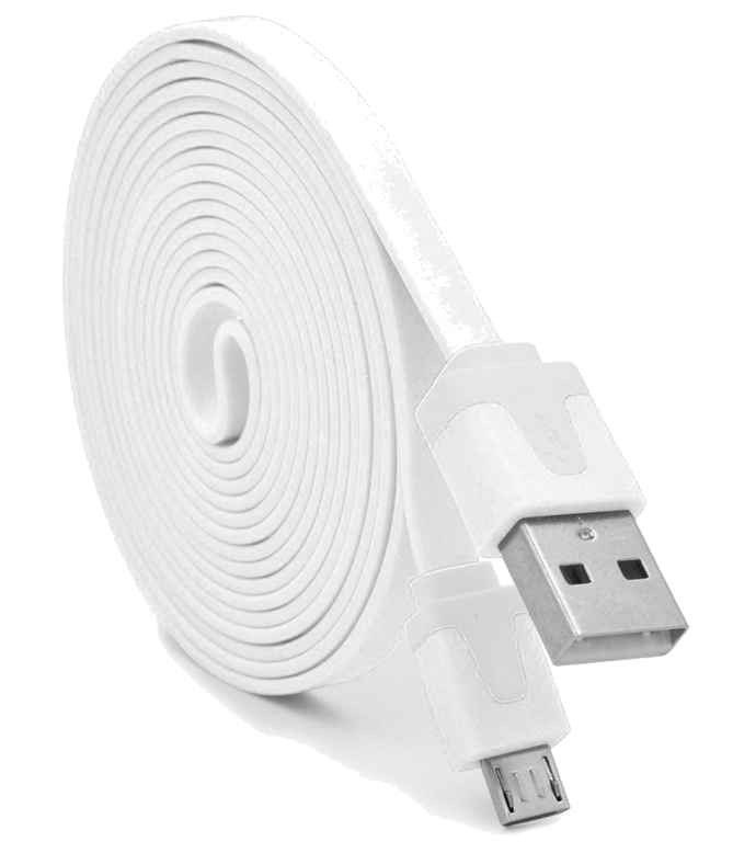 Cable Noodle 3m pour Manette Playstation 4 PS4 3 Mètres Chargeur USB Smartphone Android Universel (B