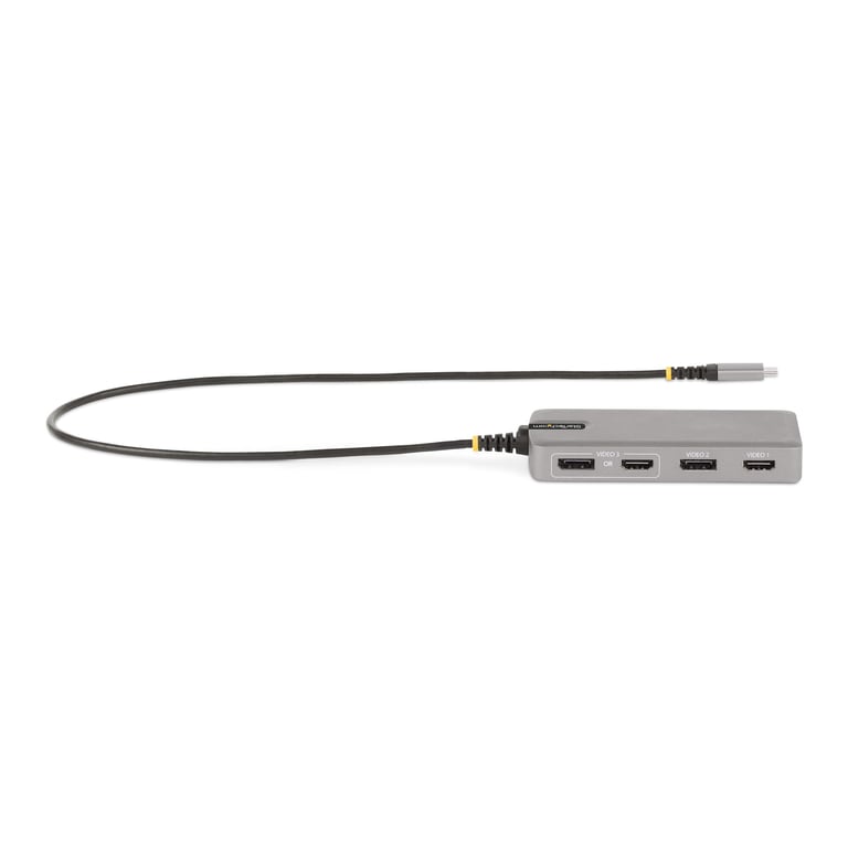 StarTech.com Adaptateur USB C Triple Moniteur Multiport Double HDMI 4K 60Hz + 4K 30Hz et DisplayPort Hub USB 10Gbps 3 ports PD Pass Trough GbE Station d'Acceuil de Voyage Windows et ChromeOS Neuf - vue 3