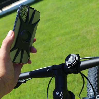 Tellur BPH100 support de téléphone amovible pour vélo 4''-6.5'', noir