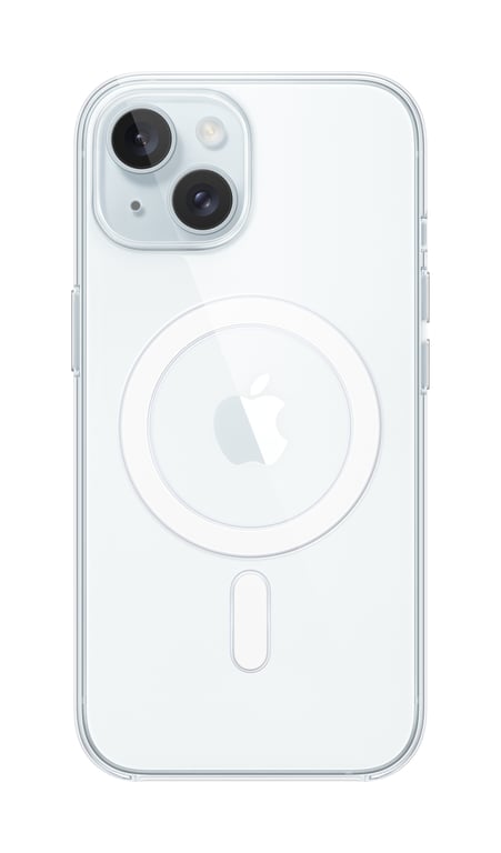Coque avec MagSafe pour iPhone 15 Transparente - Neuf