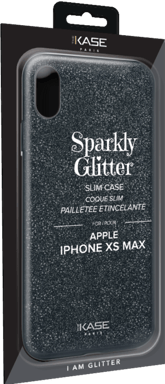 Cáscara delgada del brillo para Apple iPhone XS Max, Negro