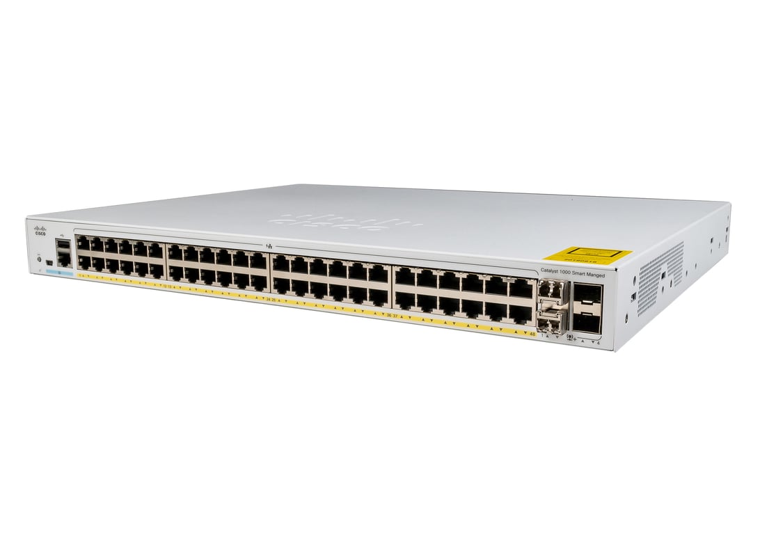 Cisco Catalyst C1000 48P 4X commutateur réseau Géré L2 Gigabit Ethernet 101001000 Connexion Ethernet supportant 'alimentation via ce port PoE Neuf