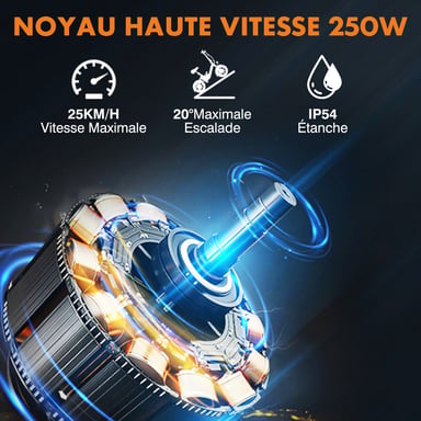 Bicicletta Elettrica T16PRO | Motore 250W | Batteria 36V10Ah | Pnei da 14 PolliciT | Velocità Massima 25 km/h | Autonomia 25 km