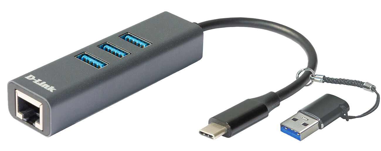 D Link Adaptateur USB CUSB vers Gigabit Ethernet avec 3 ports USB 3.0 DUB 2332 Neuf