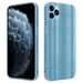 Coque pour Apple iPhone 11 PRO MAX en Brushed Turquoise Housse de protection Étui en silicone TPU flexible au design brossé