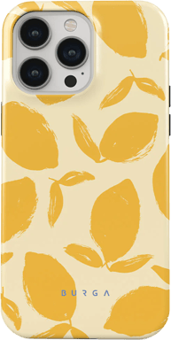 Burga Funda para iPhone 14 Pro Max Tough A prueba de golpes modelo Lemon Tart Amarillo