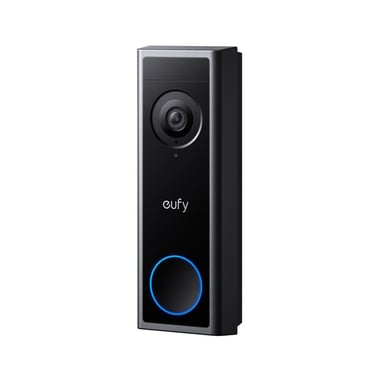 Carillon vidéo filaire EUFY C30 2K 169° WiFi vision nocturne Noir avec notifications temps réel et Alexa/Google - Neuf
