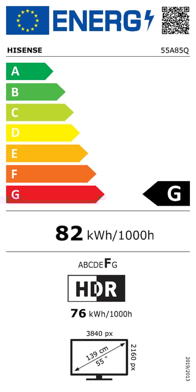 TV OLED 55A85Q 2025 55 pouces 139 cm - vue 5