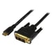 StarTech.com Cable de 2m Mini HDMI a DVI - Cable DVI-D a HDMI (1920x1200p) - Mini HDMI Macho de 19 Pines a DVI-D Macho - Cable Adaptador para Monitor