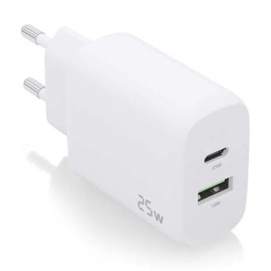 Aisens A110-0758 Chargeur mural - 25W · USB Type C · USB · Blanc