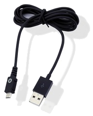 Spring Cable Droit Charge Et Sync 2.1A Usb/Micro-Usb 3M Noir