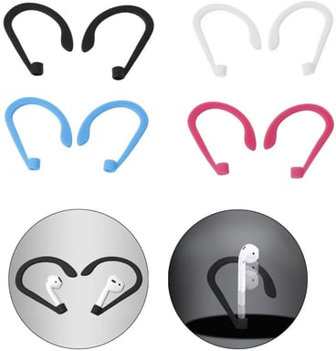 Pack accessoires pour Airpods (Fils + Tour D'oreilles + Accroche Oreilles) Silicone