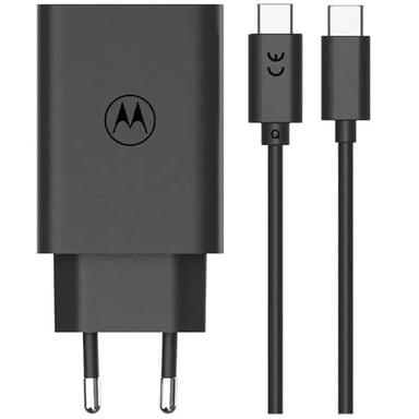 Motorola Sjmc682 Black / Cargador De Red Eléctrica Usb-c A Usb-c 68w
