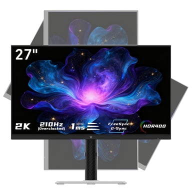 KTC H27T6 IPS Rápido Plano QHD 2560 * 1440@200Hz Overdrive hasta 210Hz