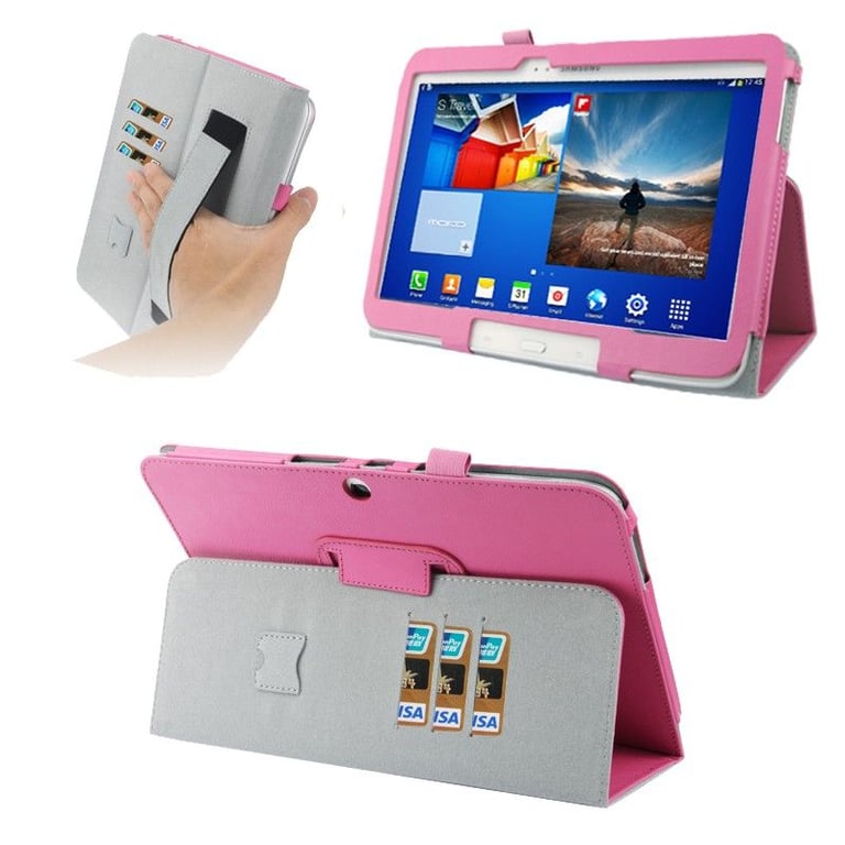 Housse Étui Coque Samsung Galaxy Tab 3 10.1 P5200 Integral Support Confort  Rose YONIS - Yonis