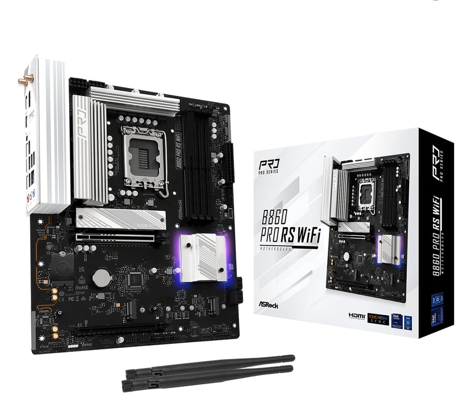 ASRock B860 PRO RS WIFI - vue 2