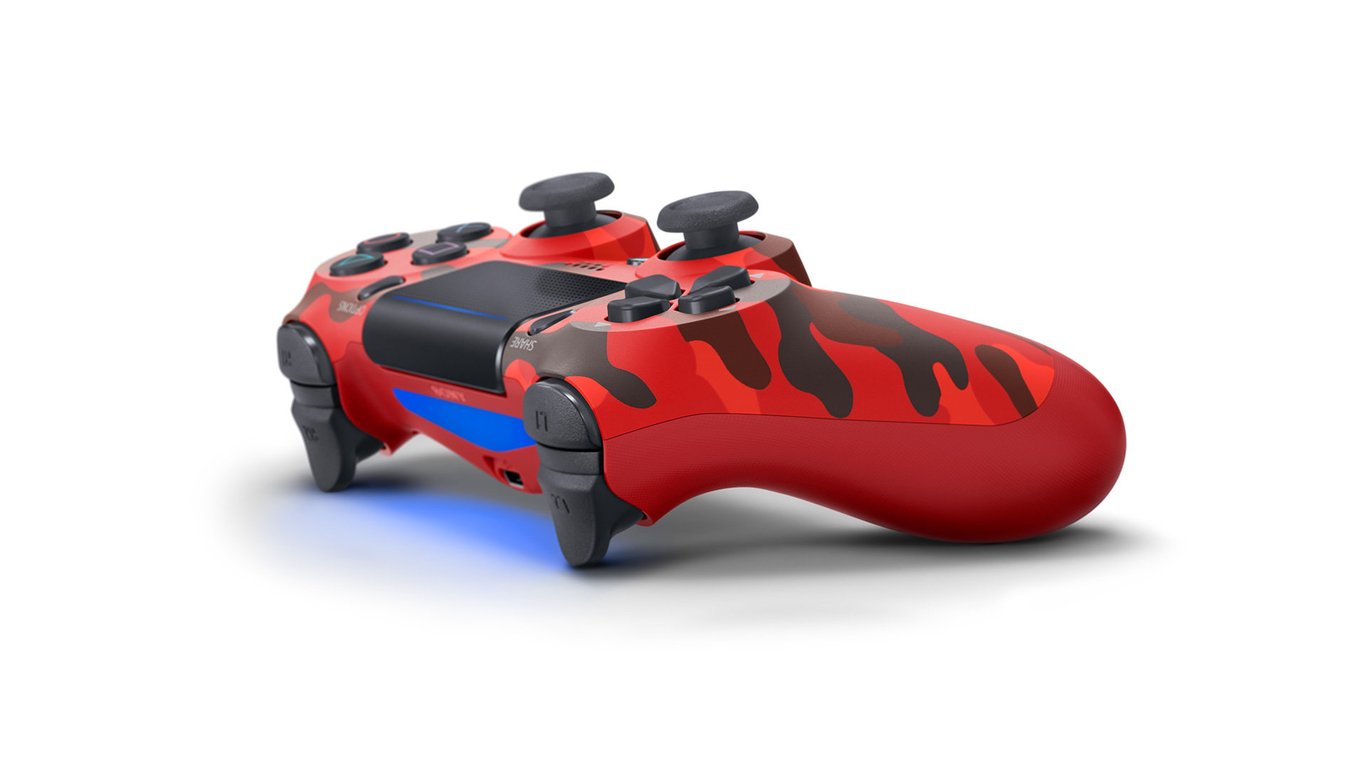Sony DualShock 4 V2 Camouflage, Rouge Bluetooth/USB Manette de jeu Analogique/Numérique PlayStation 4 - Bon état