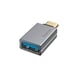 Adaptateur USB-OTG, fiche USB-C - port USB, USB 3.2 Gen1, 5 Gbit/s, alu