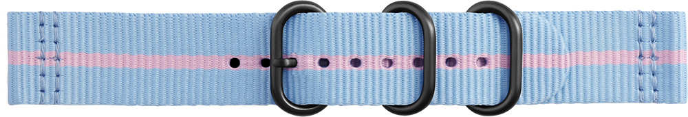 Bracelet NATO GP-R600BREECAF bleu et rose Samsung pour Gear Sport