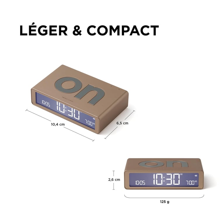 Radio Réveil Lexon Flip Classic LR157 – Écran LCD Réversible, Autonomie 6 Mois - vue 7