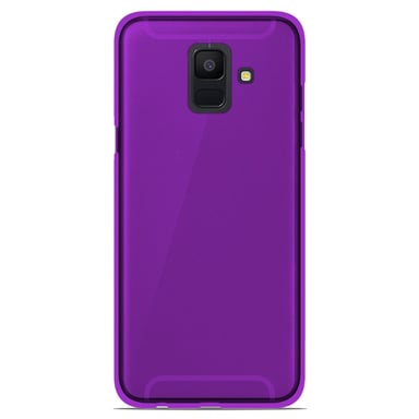 Coque silicone unie compatible Givré Violet Samsung Galaxy A6 2018