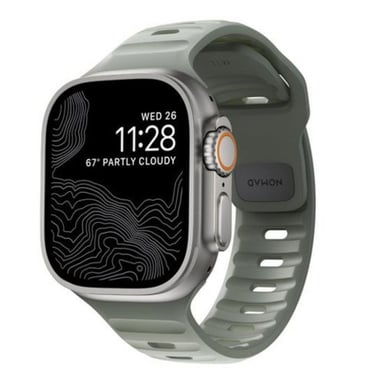 Nomad Pulsera Correa Deportiva Apple Watch 42-44-45-49mm Costal Rock Verde