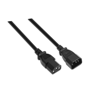 AISENS A132-0171 câble électrique Noir 1,5 m Coupleur C13 Coupleur C14