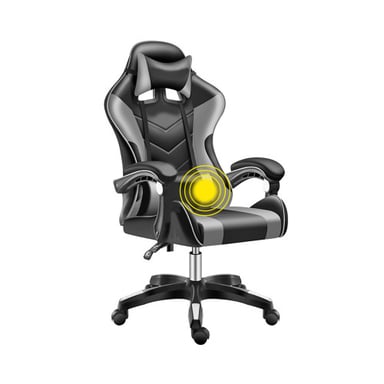 Fauteuil GAMER design Gris/Noir