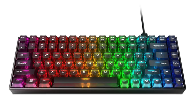 Lenovo Legion K510 Mini Pro clavier Gaming USB Anglais américain Noir, Transparent