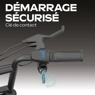 Draisienne eléctrica - Thunder 160 - 400W - 16 - Adulto - Plegable - Gris