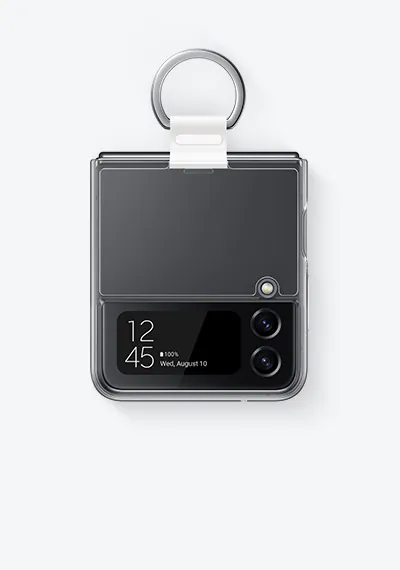 Coque transparente avec anneau SAMSUNG Galaxy Z Flip4 - vue 2