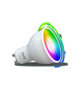INNR GU10 Connected Bulb - ZigBee 3.0 Multicolore + Bianco regolabile - da 1800 a 6500K Intensità regolabile.