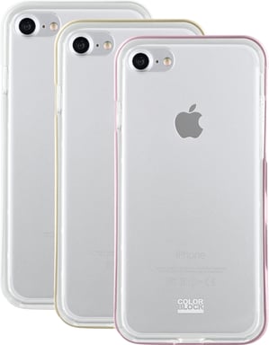 Set di 3 bumper per iPhone 6/6S/7/8 Colorblock