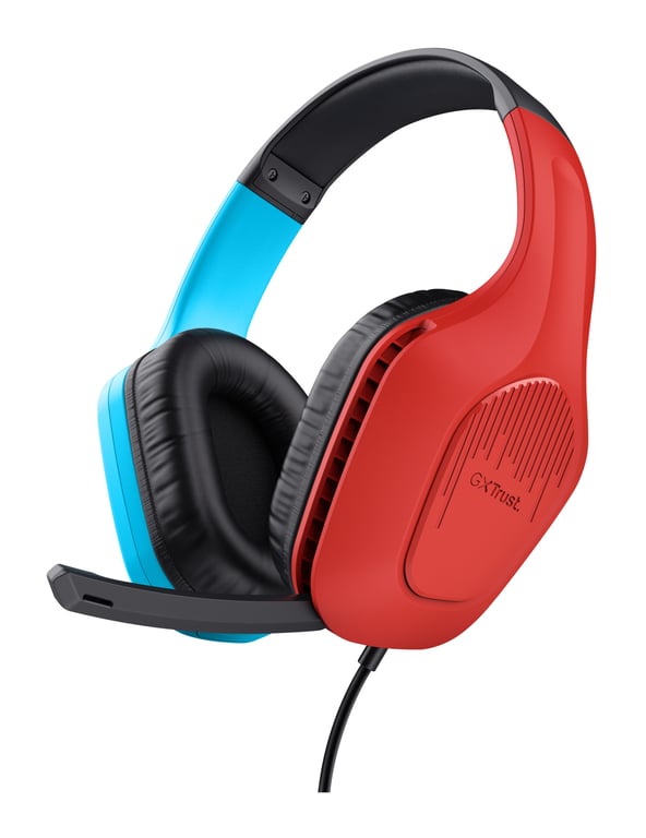 Trust GXT Zirox Casque Avec fil Arceau Jouer Cyan Neuf