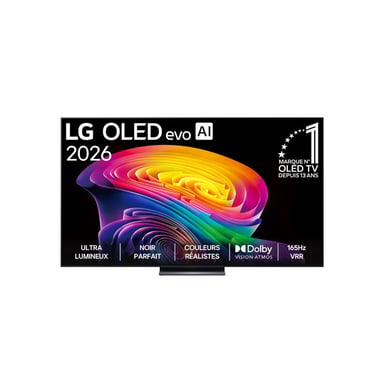 Televisore LG OLED C6 2026 83 pollici 4K webOS 26 Dolby Vision/HDR10/HLG 165Hz VRR 4 HDMI 2.1 Nero