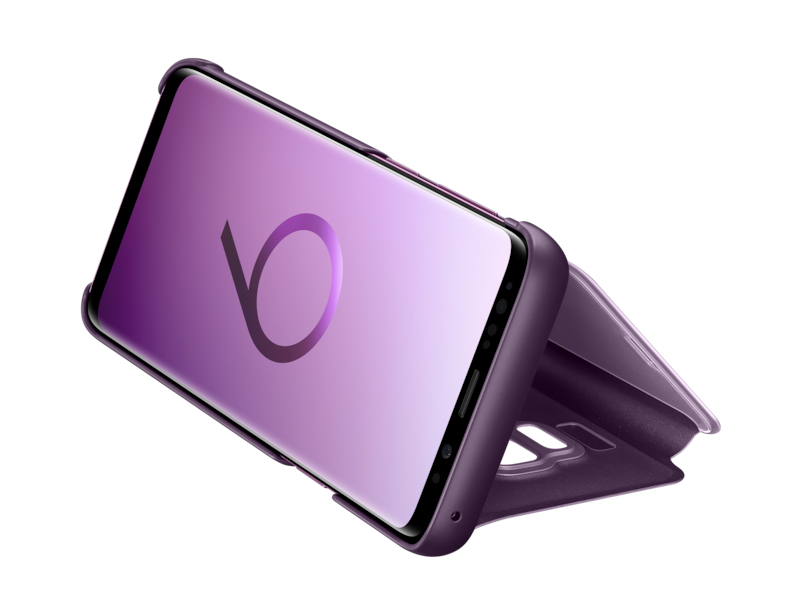 Clear View cover avec fonction Stand Violet Galaxy S9