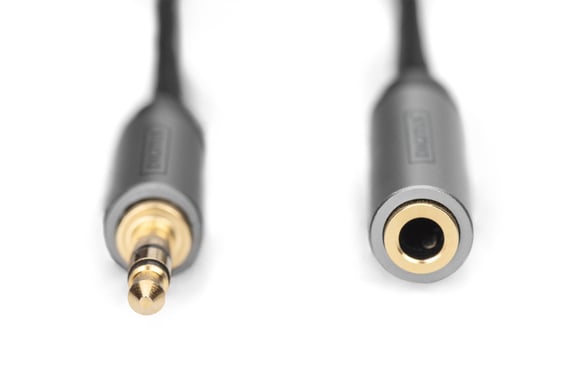 Cavo di prolunga audio Digitus, da jack maschio da 3,5 mm a jack femmina da 3,5 mm