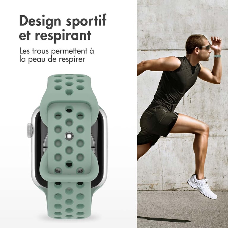 imoshion Bracelet sport? pour Apple Watch Series 1 á 10 / SE / Ultra 2 44454649 mm Taille / Sage Neuf - vue 3