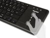 Hamlet XKK400ITA clavier TV RF sans fil QWERTY Italien Noir