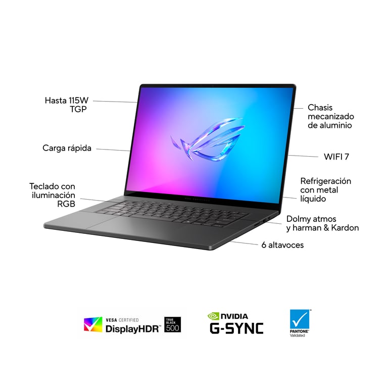 Ordinateur Portable Asus 90NR0M65 M005Z0 16 RAM 2 TB SSD Espagnol Qwerty ORDINATEUR PORTABLE - vue 3