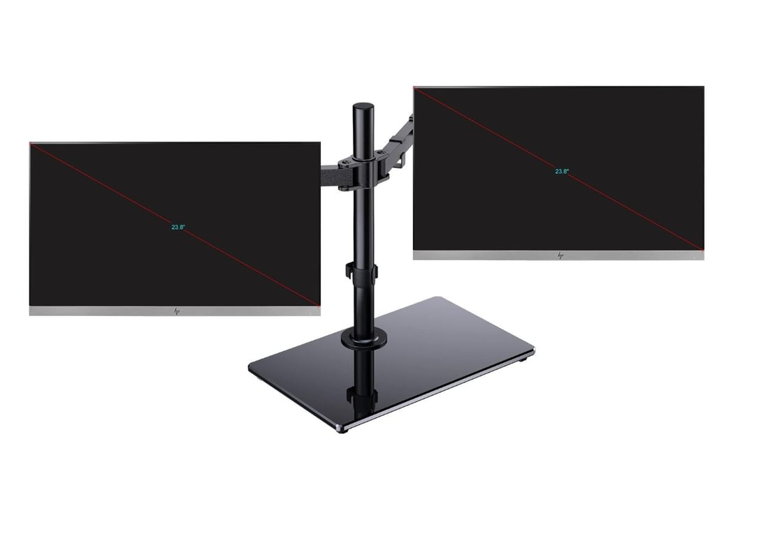 LOT DE 2 ECRANS HP ELITEDISPLAY E243M 23.8  AVEC SUPPORRT DOUBLE ECRAN - FULL HD 1920 x 1080 CAMERA INTEGRE - Excellent état Comme neuf - Hewlett-Packard reconditionné disponible sur Pixmania