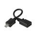 Mini câble adaptateur mini USB micro USB femelle / mâle 13 cm