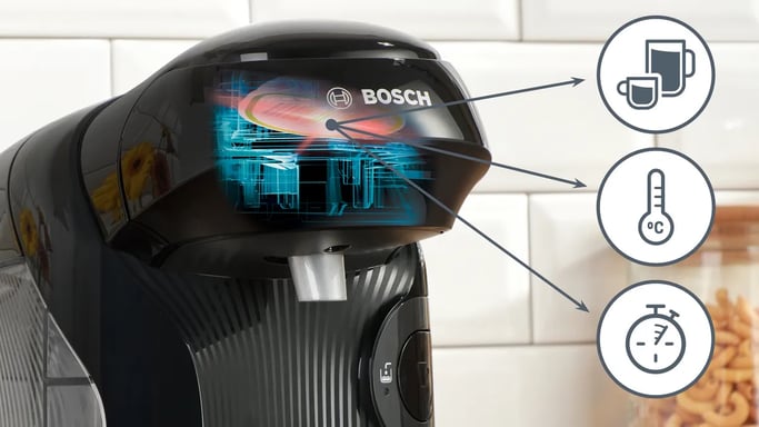 Bosch TAS112E Macchina da caffè a cialde completamente automatica da 0,7 L