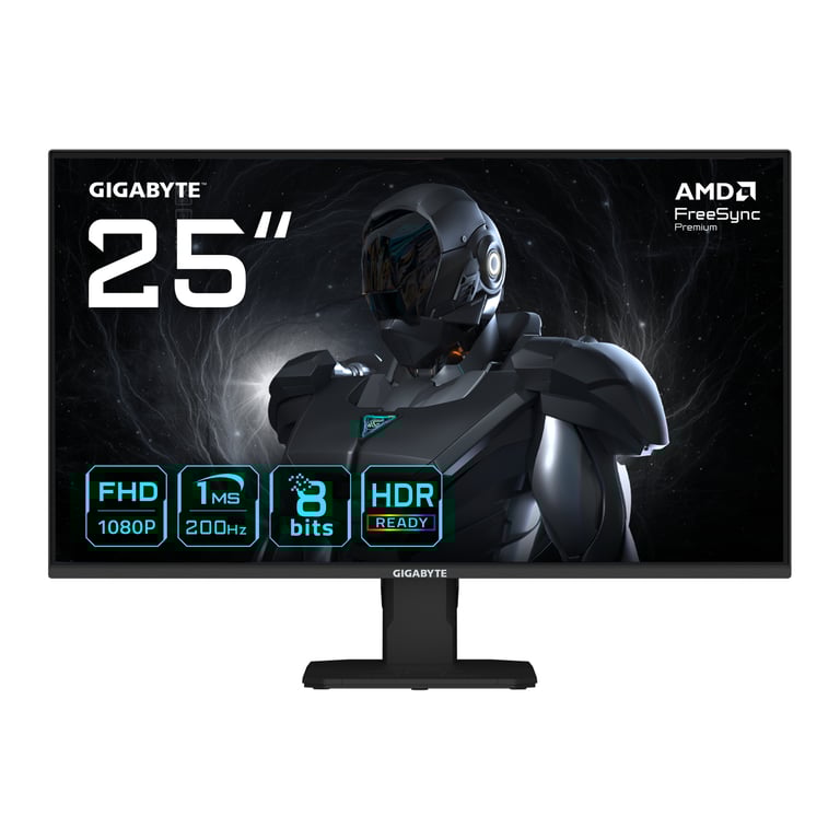 GIGABYTE GS25F2 Écran Gaming 25 FHD 1920 x 1080 200Hz 1ms 300 cdm² Display HDR 10 HDMI 2.0 DisplayPort 1.4 Neuf