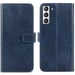 imoshion Étui de télephone portefeuille de luxe pour Samsung Galaxy S21 FE - Bleu foncé
