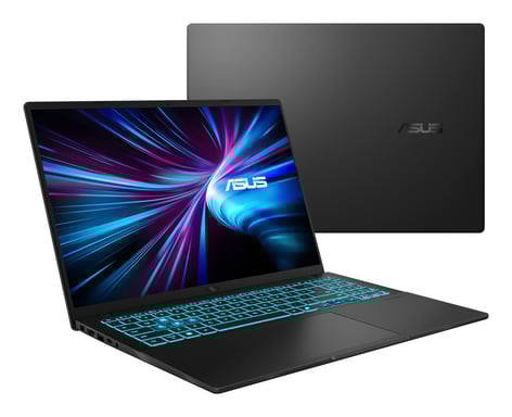 ASUS V16 V3607VM-RP011 - Ordenador Portátil 16'' WUXGA 144Hz (Intel Core 7 240H, 16GB RAM, 1TB SSD, NVIDIA RTX 5060 8GB, Sin Sistema Operativo) Negro Mate - Teclado QWERTY español