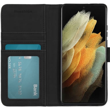 imoshion Étui de télephone portefeuille pour Samsung Galaxy S21 Ultra - Bleu foncé