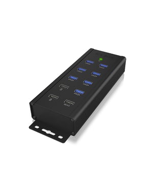 ICY BOX IB-HUB1703-QC3 USB 3.2 Gen 1 (3.1 Gen 1) Type-B 5000 Mbit/s Negro